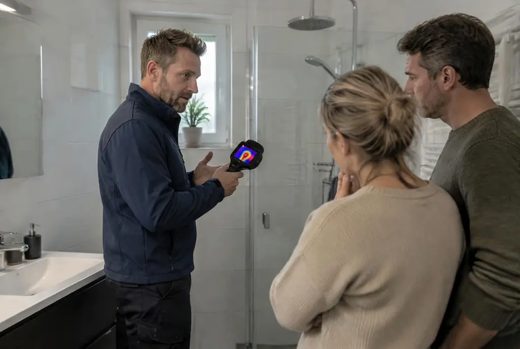 Lekdetectie Olst – specialist legt bevindingen uit aan bewoner